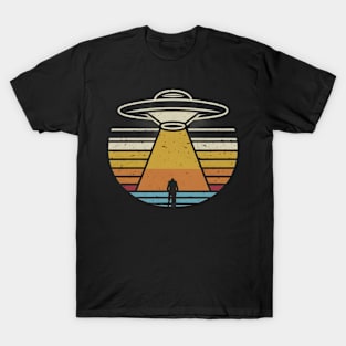 Retro vintage UFO  abduction T-Shirt